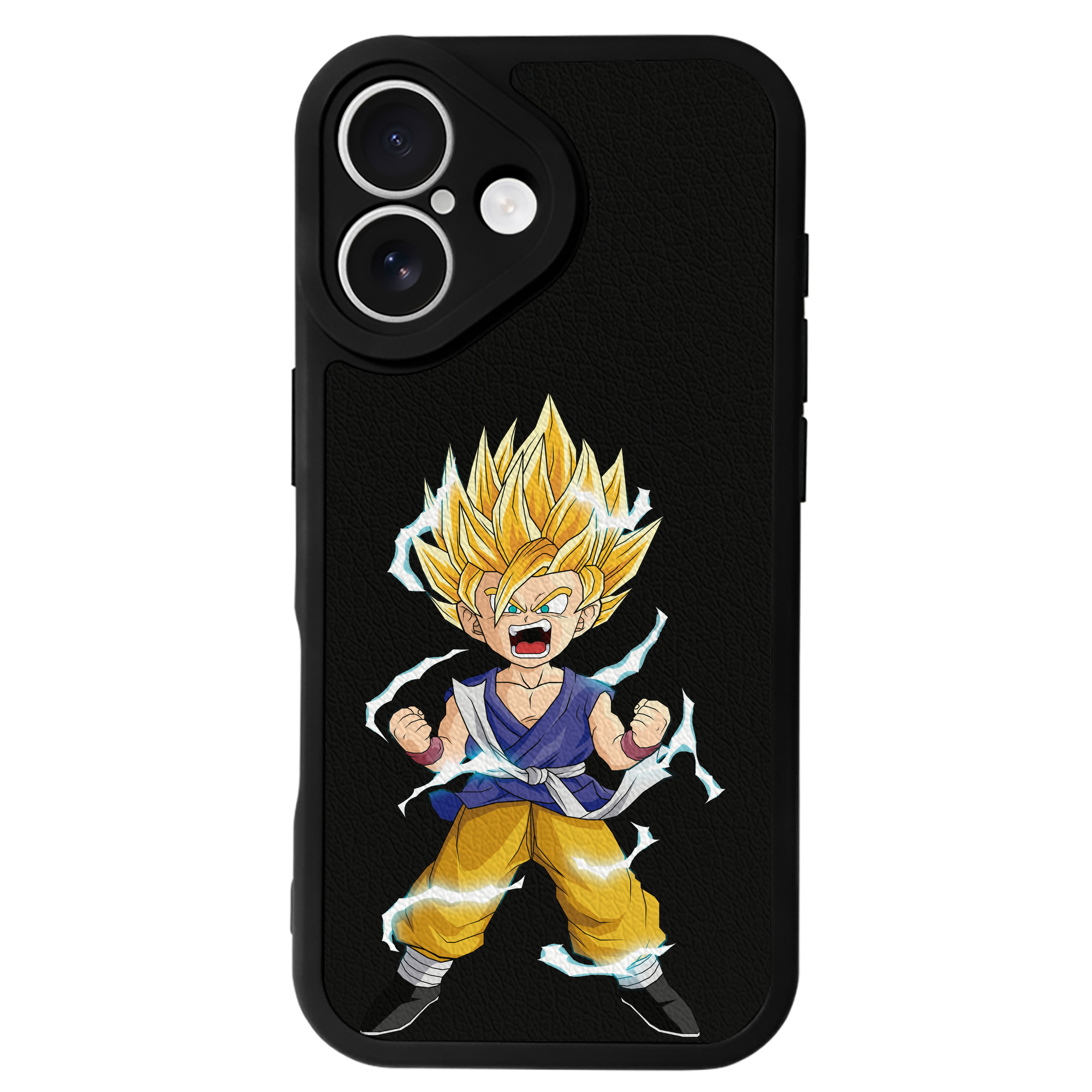 （画像用） ドラゴンボール 孫 悟飯（そんごはん）DRAGON BALL Son Gohan 【iPhone 16シリーズ対応】シリコンスマホケース（レザー調） 材質：シリコン
